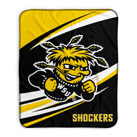 Pixsona Wichita State Shockers Velocity Pixel Fleece Blanket