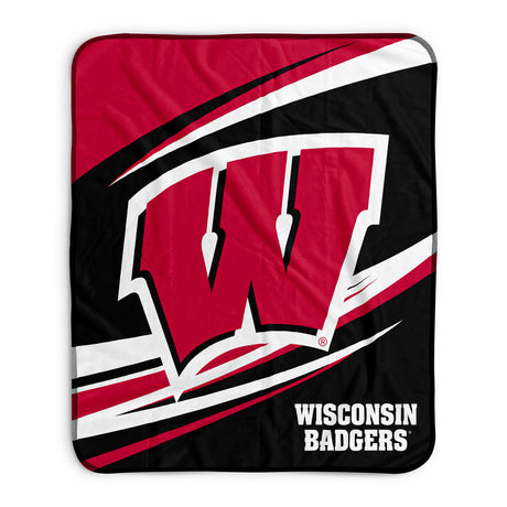 Pixsona Wisconsin Badgers Velocity Pixel Fleece Blanket