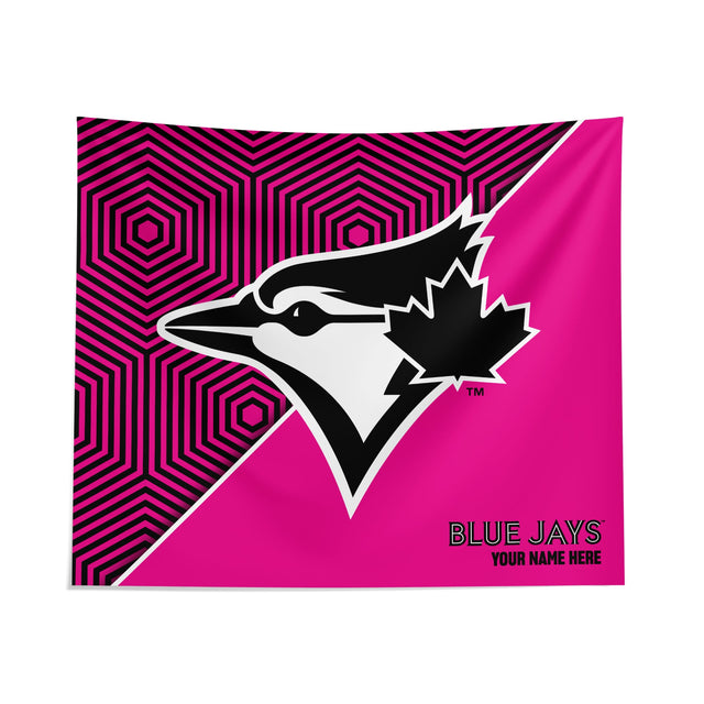 Pixsona Toronto Blue Jays Pink Implosion Tapestry | Personalized | Custom