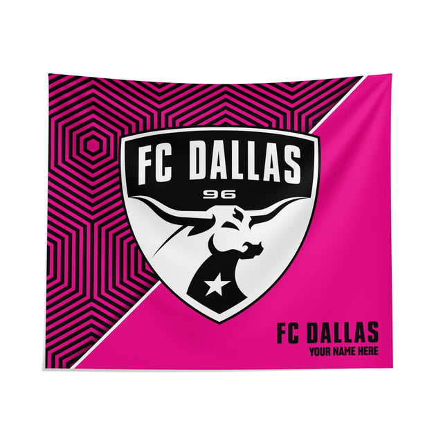 Pixsona FC Dallas Pink Implosion Tapestry | Personalized | Custom