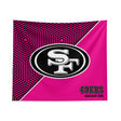 Pixsona San Francisco 49ers Pink Implosion Tapestry | Personalized | Custom