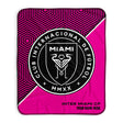 Pixsona Inter Miami CF Pink Implosion Pixel Fleece Blanket | Personalized | Custom