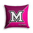 Pixsona Miami University Redhawks Pink Implosion Throw Pillow | Personalized | Custom