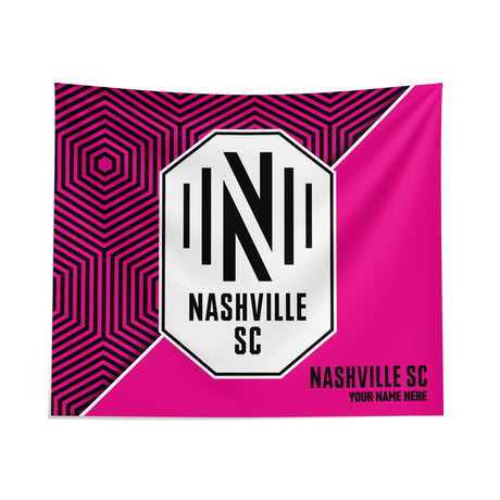 Pixsona Nashville SC Pink Implosion Tapestry | Personalized | Custom