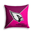 Pixsona Arizona Cardinals Pink Implosion Throw Pillow | Personalized | Custom