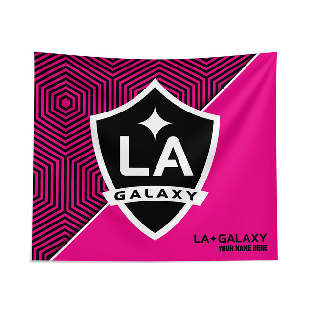 Pixsona LA Galaxy Pink Implosion Tapestry | Personalized | Custom