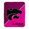 Pixsona Kansas State Wildcats Pink Implosion Pixel Fleece Blanket | Personalized | Custom