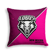 Pixsona New Mexico Lobos Pink Implosion Throw Pillow | Personalized | Custom