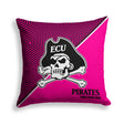 Pixsona East Carolina Pirates Pink Implosion Throw Pillow | Personalized | Custom