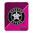 Pixsona Houston Astros Pink Implosion Pixel Fleece Blanket | Personalized | Custom