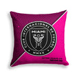 Pixsona Inter Miami CF Pink Implosion Throw Pillow | Personalized | Custom