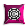 Pixsona Chicago Fire FC Pink Implosion Throw Pillow | Personalized | Custom