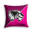 Pixsona Utah Valley Wolverines Pink Implosion Throw Pillow | Personalized | Custom