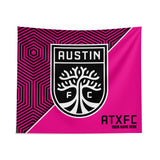 Pixsona Austin FC Pink Implosion Tapestry | Personalized | Custom