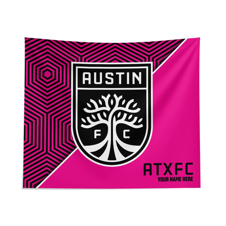 Pixsona Austin FC Pink Implosion Tapestry | Personalized | Custom