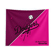 Pixsona Los Angeles Dodgers Pink Implosion Tapestry | Personalized | Custom