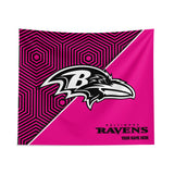 Pixsona Baltimore Ravens Pink Implosion Tapestry | Personalized | Custom