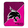 Pixsona Texas State Bobcats Pink Implosion Pixel Fleece Blanket | Personalized | Custom