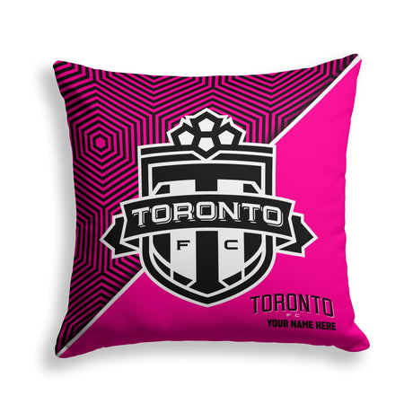 Pixsona Toronto FC Pink Implosion Throw Pillow | Personalized | Custom