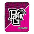 Pixsona Bowling Green Falcons Pink Implosion Pixel Fleece Blanket | Personalized | Custom