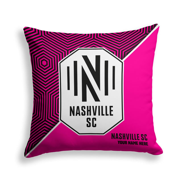 Pixsona Nashville SC Pink Implosion Throw Pillow | Personalized | Custom