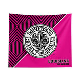 Pixsona Louisiana Lafayette Ragin Cajuns Pink Implosion Tapestry | Personalized | Custom