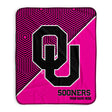 Pixsona Oklahoma Sooners Pink Implosion Pixel Fleece Blanket | Personalized | Custom