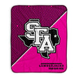 Pixsona Stephen F Austin Lumberjacks Pink Implosion Pixel Fleece Blanket | Personalized | Custom