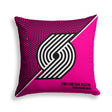 Pixsona Portland Trail Blazers Pink Implosion Throw Pillow | Personalized | Custom