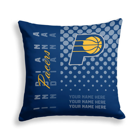 Pixsona Indiana Pacers Halftone Throw Pillow | Personalized | Custom