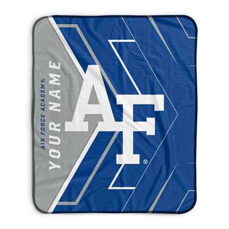Pixsona Air Force Falcons Glow Pixel Fleece Blanket | Personalized | Custom