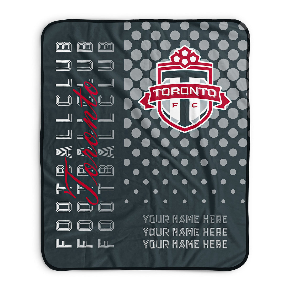Pixsona Toronto FC Halftone Pixel Fleece Blanket | Personalized | Custom
