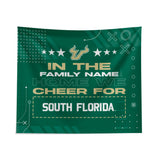 Pixsona South Florida Bulls Cheer Tapestry | Personalized | Custom