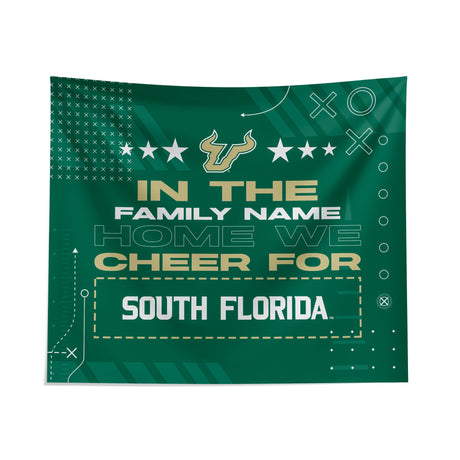 Pixsona South Florida Bulls Cheer Tapestry | Personalized | Custom