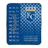 Pixsona Kansas City Royals Halftone Pixel Fleece Blanket | Personalized | Custom