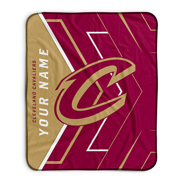 Pixsona Cleveland Cavaliers Glow Pixel Fleece Blanket | Personalized | Custom