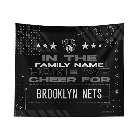 Pixsona Brooklyn Nets Cheer Tapestry | Personalized | Custom