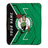 Pixsona Boston Celtics Glow Pixel Fleece Blanket | Personalized | Custom