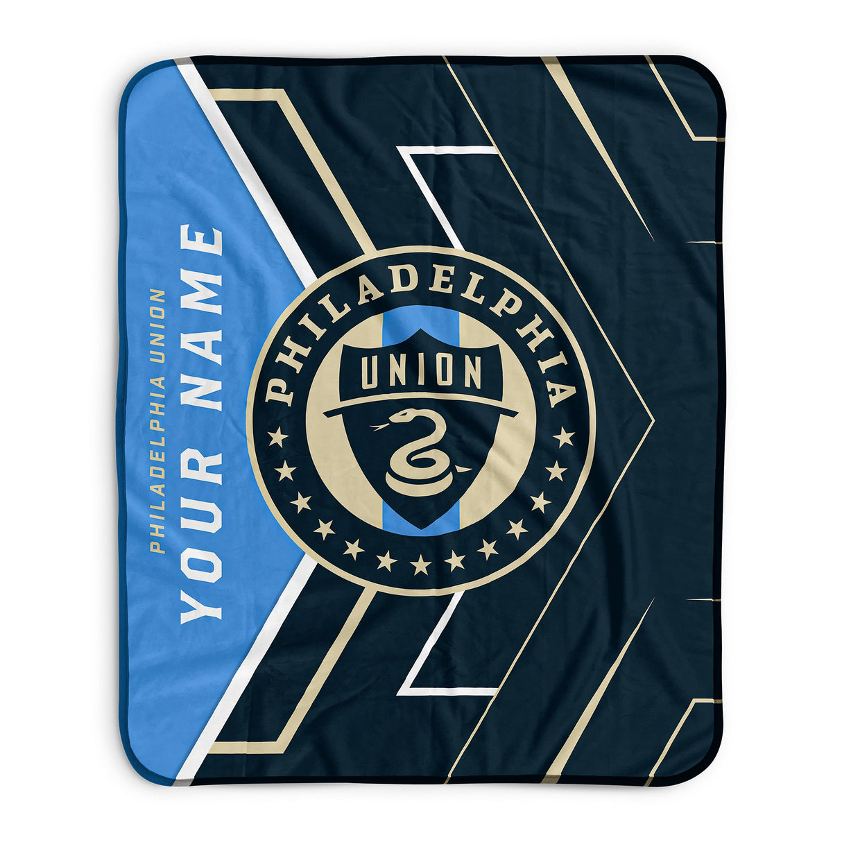 Pixsona Philadelphia Union Glow Pixel Fleece Blanket | Personalized | Custom