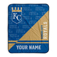 Pixsona Kansas City Royals Split Pixel Fleece Blanket | Personalized | Custom