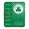 Pixsona Boston Celtics Halftone Pixel Fleece Blanket | Personalized | Custom