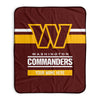Pixsona Washington Commanders Stripes Pixel Fleece Blanket | Personalized | Custom