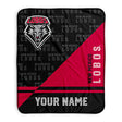 Pixsona New Mexico Lobos Split Pixel Fleece Blanket | Personalized | Custom