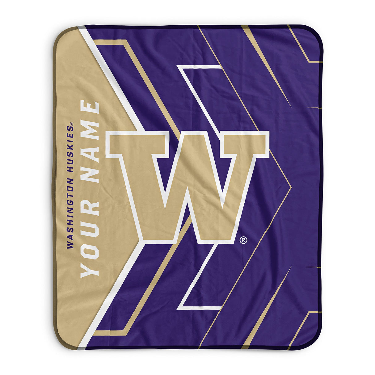 Pixsona Washington Huskies Glow Pixel Fleece Blanket | Personalized | Custom