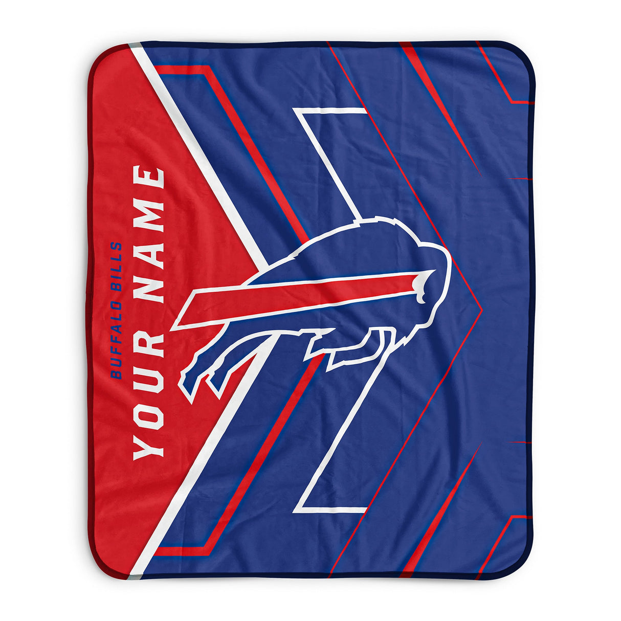 Pixsona Buffalo Bills Glow Pixel Fleece Blanket | Personalized | Custom