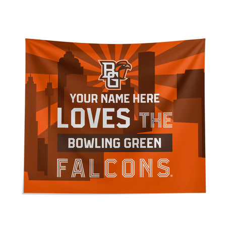 Pixsona Bowling Green Falcons Skyline Tapestry | Personalized | Custom
