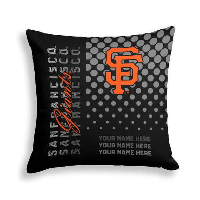 Pixsona San Francisco Giants Halftone Throw Pillow | Personalized | Custom