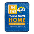 Pixsona Los Angeles Rams Cheer Pixel Fleece Blanket | Personalized | Custom