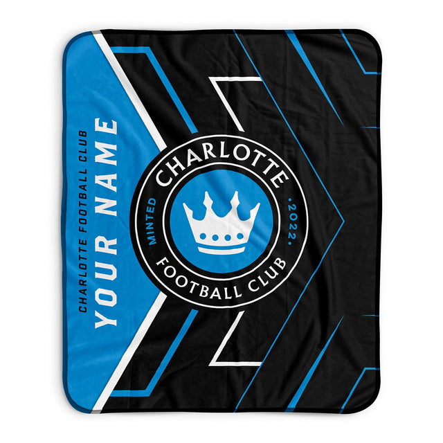 Pixsona Charlotte FC Glow Pixel Fleece Blanket | Personalized | Custom