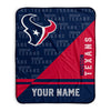 Pixsona Houston Texans Split Pixel Fleece Blanket | Personalized | Custom